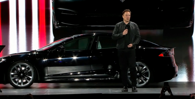 Новая модель Tesla за две секунды может разогнаться до 100 километров в час 