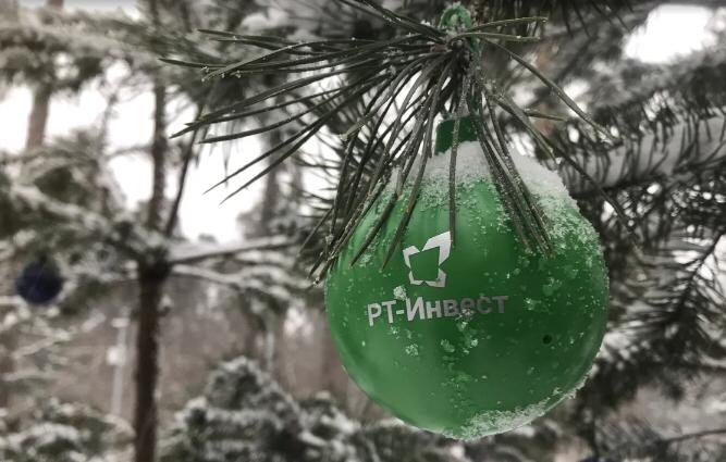 Компания «РТ-Инвест» представила новогодние украшения из вторсырья