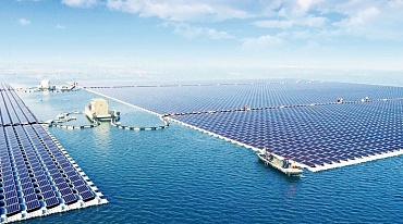 Самая большая в мире плавающая солнечная ферма работает в Китае