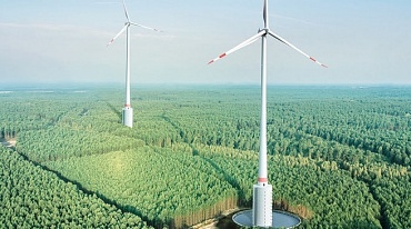 Самая высокая в мире ветряная турбина строится в Германии